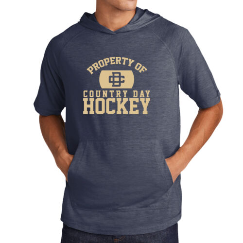 PosiCharge® Tri-Blend Wicking Short Sleeve Hoodie Thumbnail