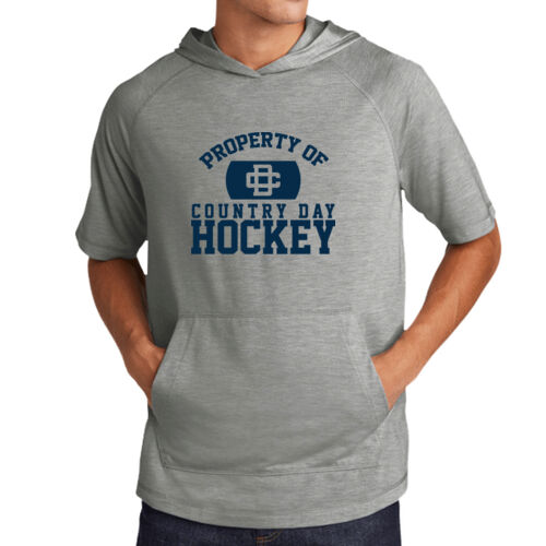 PosiCharge® Tri-Blend Wicking Short Sleeve Hoodie Thumbnail