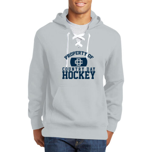 Lace Up Pullover Hooded Sweatshirt Thumbnail