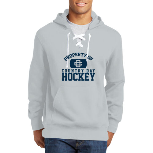 Lace Up Pullover Hooded Sweatshirt Thumbnail